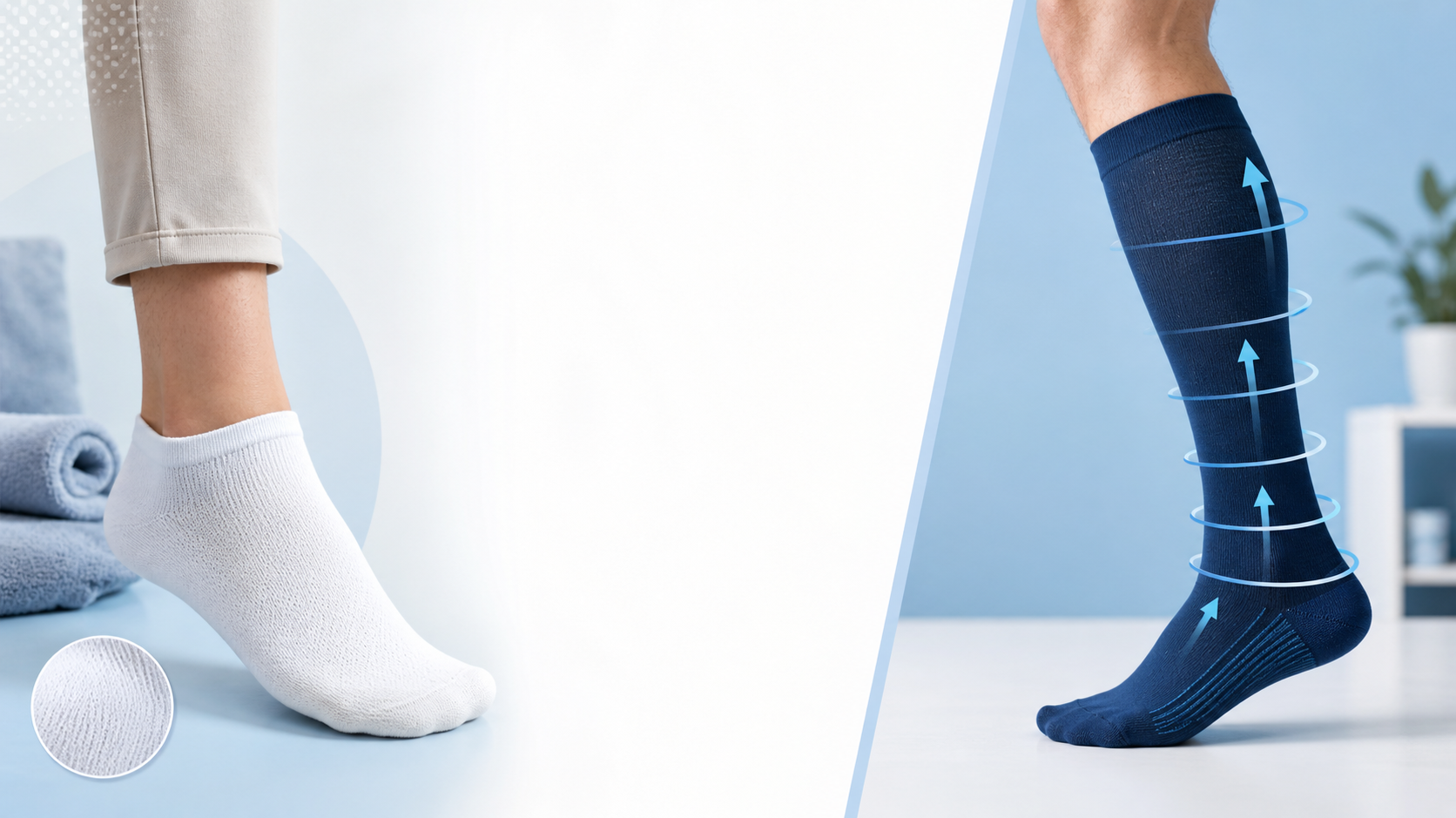 Compression Socks vs Diabetic Socks: What Is the Difference?