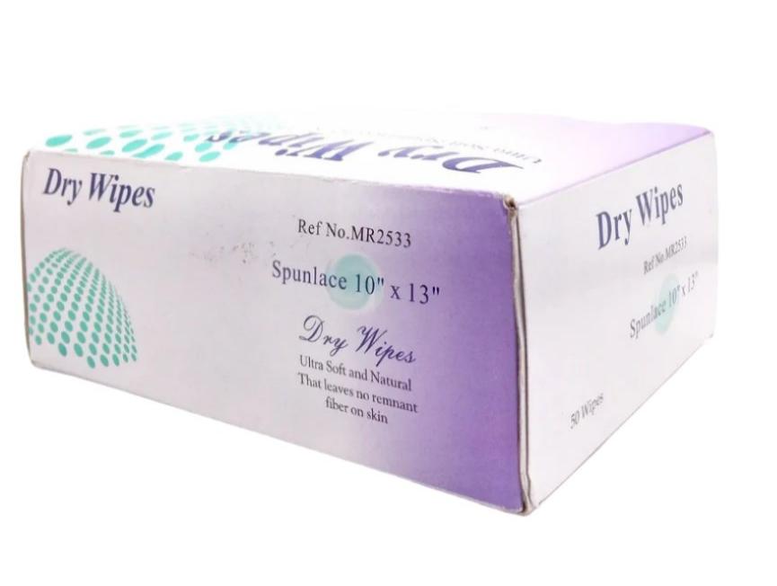 Spunlace Dry Wipes – مناديل جافة سبنليس ناعمة وعالية الامتصاص للاستخدام الطبي والعناية بالبشرة
