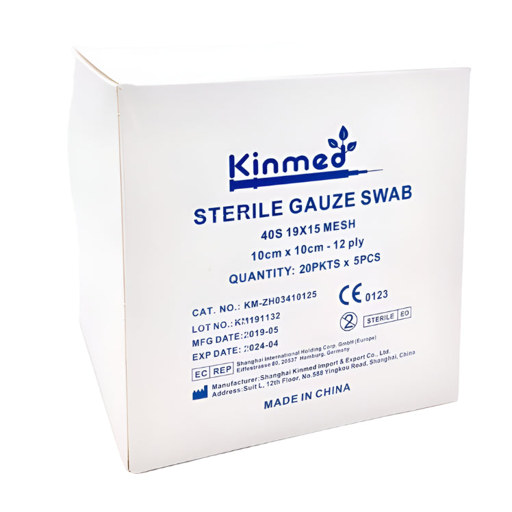 Sterile Gauze Swab 10×10 cm 12 Ply – شاش معقم ١٠×١٠ سم ١٢ طبقة للعناية بالجروح والاستخدام الطبي الآمن