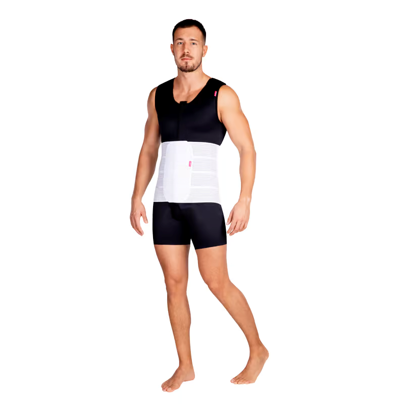 LIPOELASTIC KP Special Unisex Abdominal Binder – Abdominal Binder offering firm post-surgery support and comfort. حزام بطني بعد الجراحة من ليبوالاستيك لتوفير الدعم والراحة بعد العمليات للرجال والنساء.