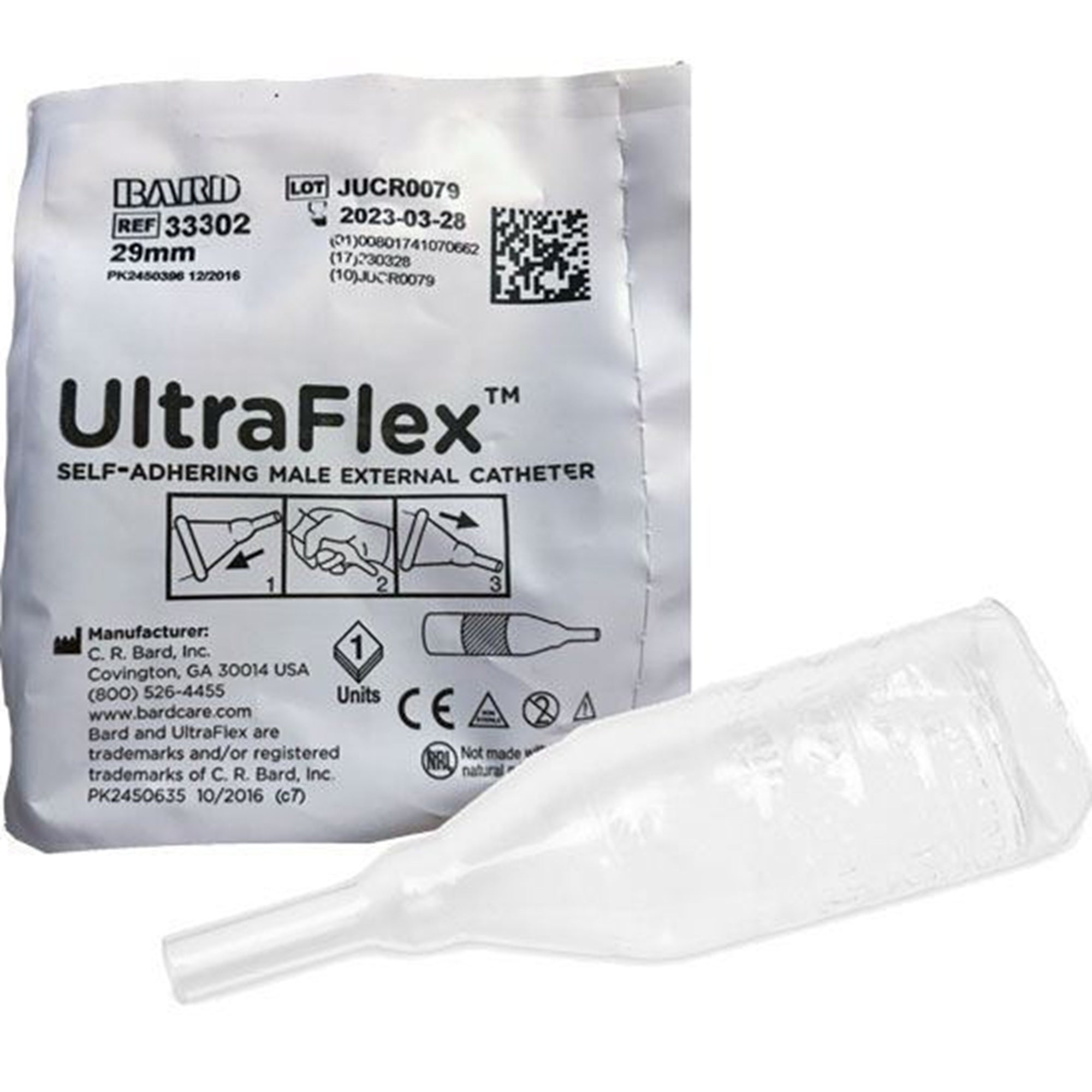 ULTRAFLEX Male External Catheter – قسطرة الترافليكس الخارجية للرجال مصنوعة من السيليكون الناعم لإدارة مريحة وآمنة للبول