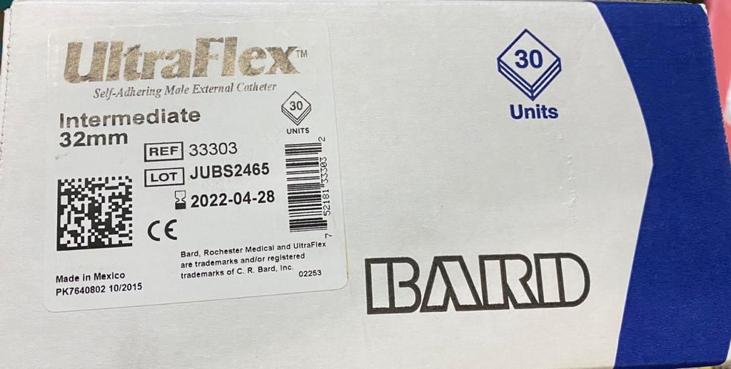 ULTRAFLEX Male External Catheter – قسطرة الترافليكس الخارجية للرجال مصنوعة من السيليكون الناعم لإدارة مريحة وآمنة للبول