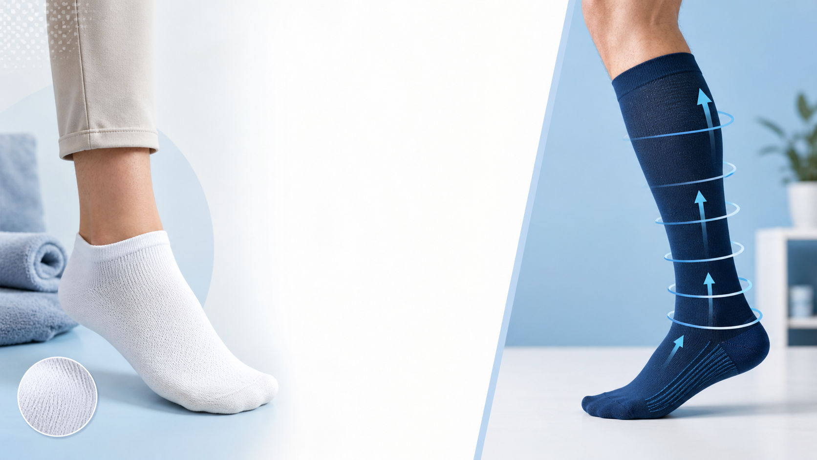 Compression Socks vs Diabetic Socks: What Is the Difference?