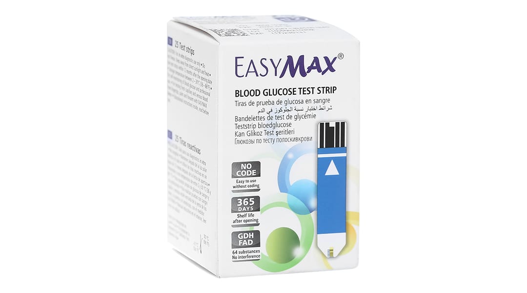 Blood glucose test strip , EasyMax (2 x 25/pack)