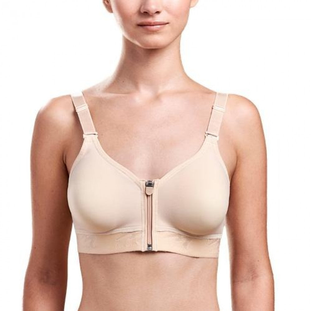 CARESS ULTRA-LOW COVERAGE POCKETED ZIP-FRONT BRA - STYLE NO. CAR-B09Z