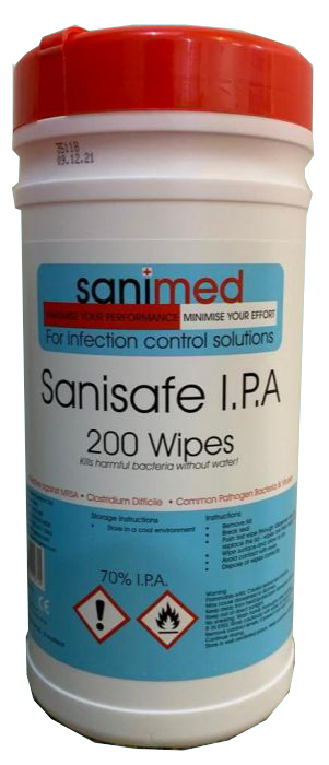 Sanimed® SaniSafe® 70% IPA مناديل مبللة