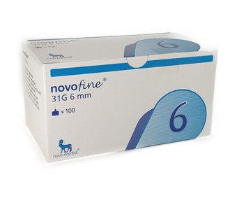 lot (11) box 100 ct boxes 1100 NovoFine 32G Tip x6 mm Diabetic Pen